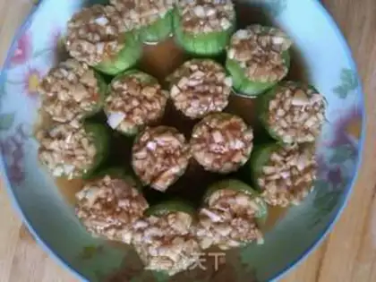 Make Garlic silk melon step 8