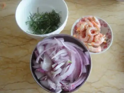 Make Sweet shrimp pizza step 4
