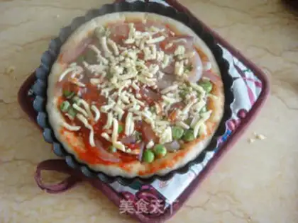 Make Sweet shrimp pizza step 11