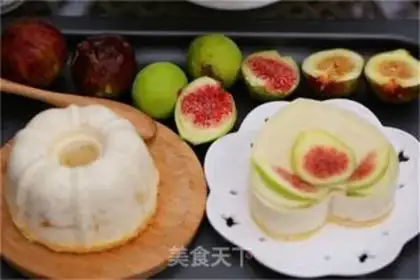 Make A fig mousse cake step 20