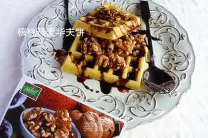 Make walnut oatmeal waffles step 7