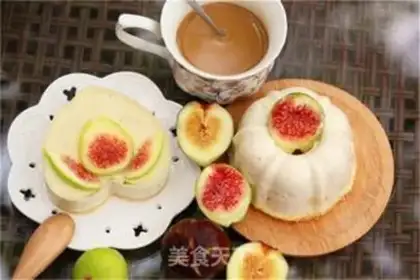 Make A fig mousse cake step 22