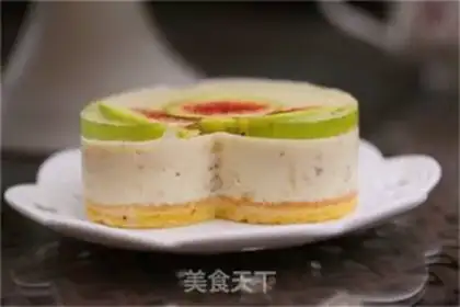 Make A fig mousse cake step 23