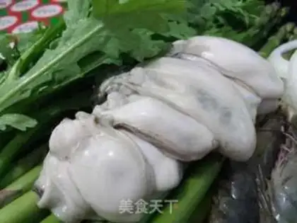 Make When seafood is burning iron and vegetables step 2