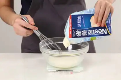 Make Mango pudding step 1