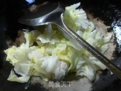 Make Curry ink fishball cabbage step 3