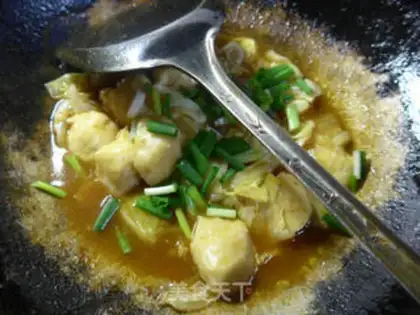 Make Curry ink fishball cabbage step 9