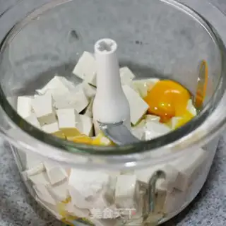 Make Double egg tofu step 2