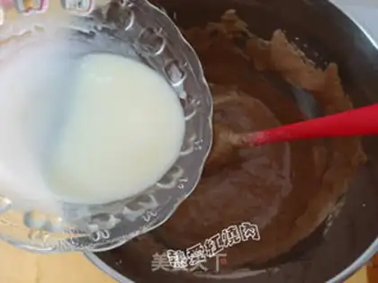 Make Cake machine cocoa cake step 9