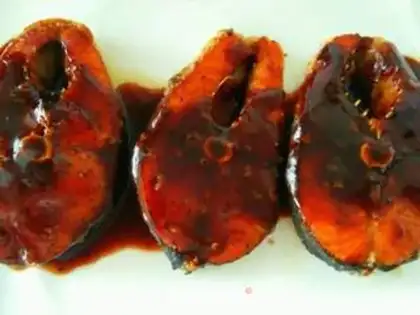 Make Fried salmon step 1