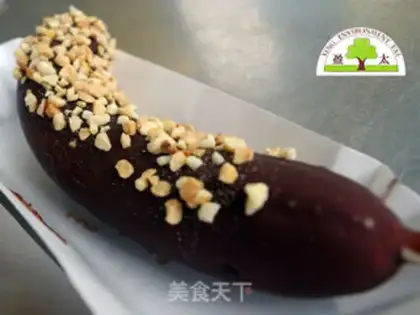 Make Cracker chocolate banana popsicle step 5