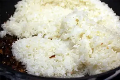 Make Old rice cake step 1