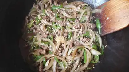 Make Pepper beef step 13