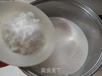 Make Almond tofu step 3