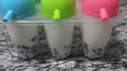 Make Yogurt bean popsicle step 9