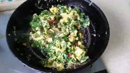 Make Cream fried eggs step 5