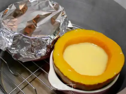 Make Pumpkin seafood step 5
