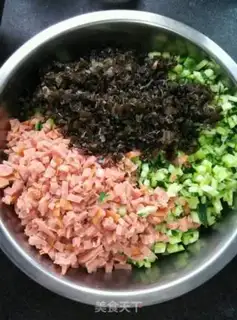 Make cucumber muscular ham buns step 5