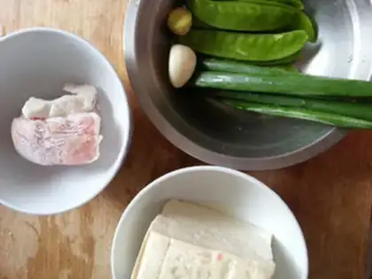 Make Five flowers and tofu step 0