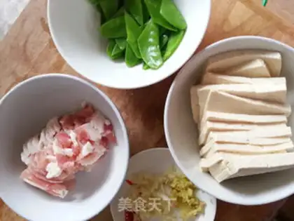 Make Five flowers and tofu step 2
