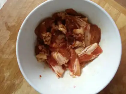 Make Five flowers and tofu step 3