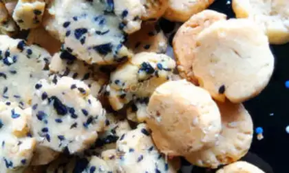 Make Vanilla sesame cookies step 6