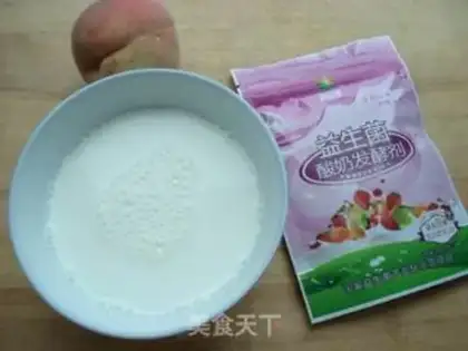 Make Peach yogurt step 0