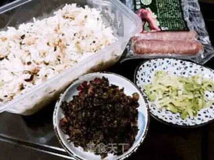 Make Sprouts of salami eggs step 0