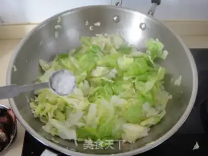 Make Tore the kale with the meat step 7
