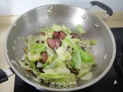 Make Tore the kale with the meat step 8