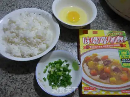 Make Eggs, potatoes, curry step 0