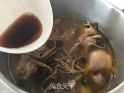 Make Tea mushrooms and ground ducks step 8