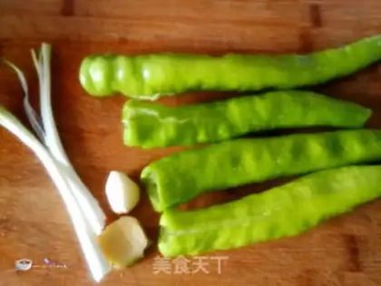 Make Non-fried tiger-skin peppers step 2