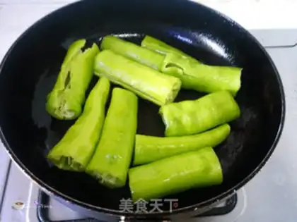 Make Non-fried tiger-skin peppers step 6