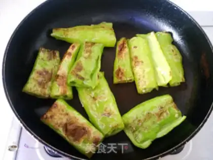 Make Non-fried tiger-skin peppers step 7