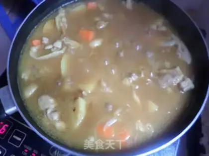 Make Potato curry chicken step 8