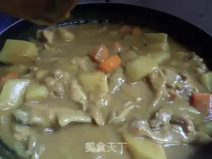 Make Potato curry chicken step 9