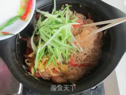 Make A big, colored shrimp fan step 13