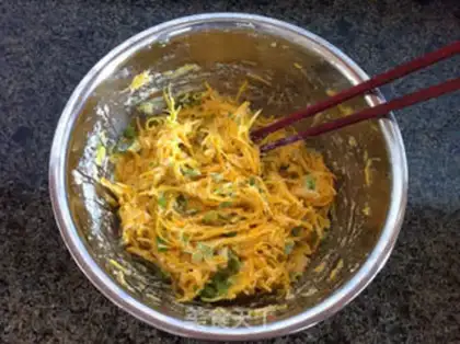 Make Pumpkin slag eggcake step 7