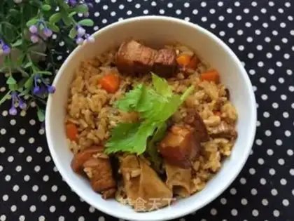 Make Red roast meat rice step 12