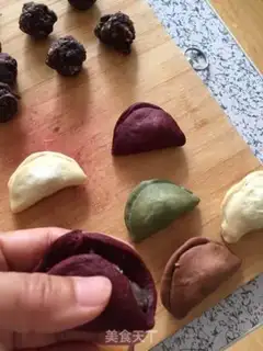 Make Four colored bean-bread step 7