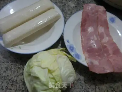 Make Bacon-covered cabbage step 0