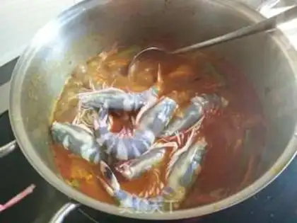 Make Curry seafood step 4