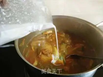 Make Curry seafood step 5