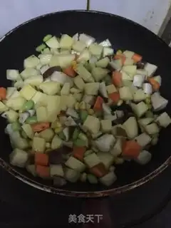 Make Five-colour rice step 2