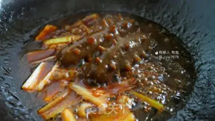 Make Burning sea cucumber step 3