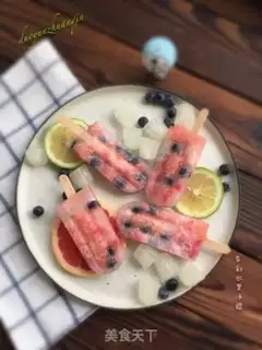 Make A colorful fruit popsicle step 6