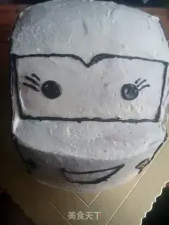 Make Pink car cake step 8
