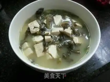 Make Sour bean curd soup step 6