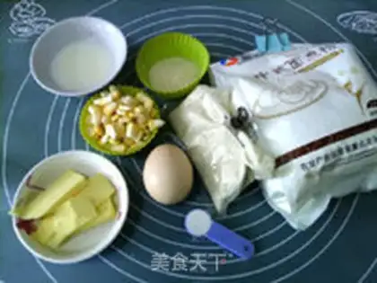 Make Corn almonds step 0